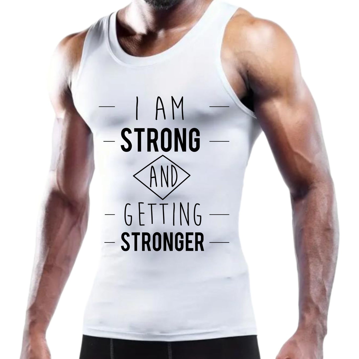 “I am strong and getting stronger” Tank Top